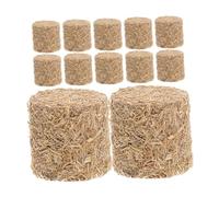 Uonlytech 12 pièces Miniature Haystack Ornaments DIY Rustic Farm Decor for Dollhouse Garden Outdoor Scene