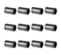 Uonlytech 12 Pièces Palier Linéaire à Billes en Acier Argenté pour Imprimantes 3d et Machines Cnc, Mouvement Fluide et Longue Durée, Accessoire Essentiel pour Roulements de Précision