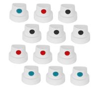 Uonlytech 12pcs Buses de Pulvérisation en Plastique Embouts Confortables pour Peinture Aérosol, Séchage Rapide, pour Sessions de Graffiti Artistique