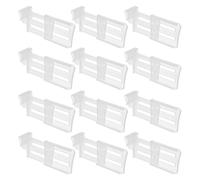 Uonlytech 12Pièces Organisateur de Réfrigérateur avec Diviseur de Tiroir Extensible pour Stockage Pratique et Ordonné Accessoires de Cuisine Multifonctions pour Frigo et Placard