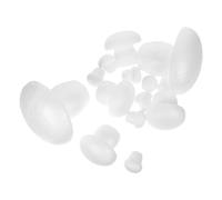 Uonlytech 14 pièces Set de Champignons Mousse à Peindre Modèles DIY pour Bricolage Décoration Mariage Maison et Activités Artistiques Figurines Blanches Durables pour Créations Printanières