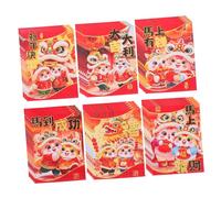 Uonlytech 180 Pièces Lot de Enveloppes Rouges Chinoises An Année Cheval Motif Cheval Carton pour Chanceux Fête Printemps