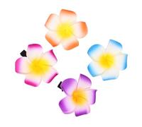 Uonlytech 18pièces Plumeria Fleur Clip Cheveux Artificiel Pince Cheveux Hibiscus Fleur Hawaïenne Barrette Plumeria Pour Décoration Fête Bord Mer Soirée Hawaïenne