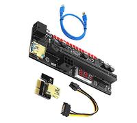 Uonlytech 1ensemble Adaptateur Pci-e Affichage Et Riser Gpu pour Mining Extension Stable Et Sûre avec Capacités Améliorées