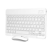 Uonlytech 1ensemble Clavier Et sans Fil Rechargeables Clavier Rétroéclairé avec Lettres Lumineuses Compact Multi-appareils pour Tablette Et Smartphone avec Autocollants Espagnols