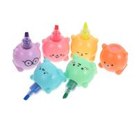 Uonlytech 1Ensemble Set de Ours Kawaii Marqueurs Pastel Empilables Stylos Étudiant Pratiques pour Colorier Journaliser et Marquer Accessoires Quotidiens Multi-fonctionnels