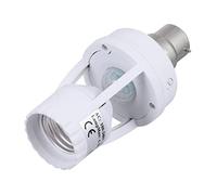 Uonlytech 1Pc B22 Support De Lampe De Capteur LED Light Base Sensor Light Bulbs Motion Sensing Light Bulb Motion Capteur De Lumière B22 À E27 Adaptateur E27 Ampoule Titulaire