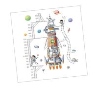 Uonlytech 1pièce Autocollants Muraux Astronaute Et Vaisseau Spatial Pour Décoration De Chambre Garçon Fille Mesure De Et Étanche Stickers Uniques Pour Et Maisons