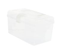 Uonlytech 1Pièce Boîte de Rangement Portable Multifonction avec Couvercle pour Médicaments et Articles Ménagers Petite Durable Pratique pour Voyages
