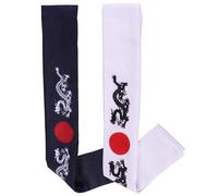 Uonlytech 2 Bandeaux Japonais Karaté Respirants Bandeau Décoratif en Coton 2pcs pour Entraînement de Karaté et Spécial Occasions Taille Unique pour Femmes Hommes et Enfants