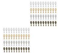 Uonlytech 2 Ensembles Accessoires Alliage Pour Pendentifs Diy Charms De Bijoux Pour Fabrication De Colliers Antiquité Verte Vieilli Brillant Doré 100 Pièces * 2