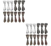 Uonlytech 2 Ensembles Accessoires De Pendentifs Laiton Élégants Pendentifs Laiton Pour Jade Et Cristal Décorations Uniques Pour Bijoux Et Artisanat Couleur 24 Pièces * 2