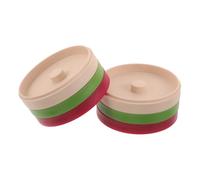 Uonlytech 2 Ensembles Givre-verres à Sucre et Sel Empilable à 3 Niveaux | Plastique et Écume, Six Bacs Individuels, Format 5 Pouces, Usage Extérieur, Fêtes