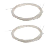 Uonlytech 2 Ensembles Jeux de Cordes Guitare Classique Nylon Argenté pour Acoustique et Basse avec Sac Perlé Élégant Pur et Accessoires de Remplacement Fiables