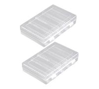 Uonlytech 2 ensembles Lot de Boîtes de Rangement Transparentes pour Monnaie avec Capsules à Joint Étanche et Intérieurs pour