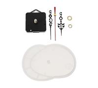 Uonlytech 2 Ensembles Moule à Horloge Diy Silicone Complet pour Création de Décorations Murales Personnalisées avec Mécanisme