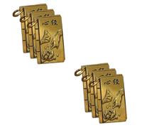 Uonlytech 2 Ensembles Pendentif Bouddhiste Cuivre Breloque De Clé Décorative Pour Sac Porte Clés Artisanat Cuivre Ornement Unique À Offrir 3 Pièces * 2