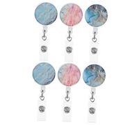 Uonlytech 2 Ensembles Porte Badge Avec Clip Multi Fonctionnel Pour Titres Et Cartes Identité Design Décoratif Et Pratique 3 Pièces * 2