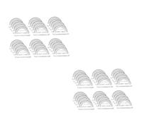Uonlytech 2 Ensembles Rapporteur Transparent Plastique Outil De Mesure Pour École Et Dessin Technique Parfait Pour Architecture Et Illustration 30 Pièces * 2