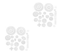 Uonlytech 2 Ensembles Set Règles de Dessin Créatif pour Garçon Fille Kit de Modèles de Peinture Colorés Outils Éducatifs pour Développement de Intelligence Créativité sans Stylo Colle
