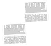 Uonlytech 2 Ensembles Souverain De Graphique De Croissance Stickers Muraux Pour Chambres D'enfants Réutilisable Mesurer La Hauteur Pour Les Enfants Muraux Plastique Blanche 7 Pièces * 2