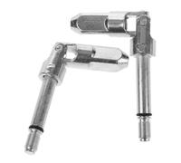 Uonlytech 2 Pièces Accessoires Cric Hydraulique Acier Joint Cardan Horizontal pour Béquille Remorque Régulation Vitesse de Baisse Solide Argenté