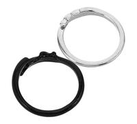 Uonlytech 2 Pièces Bague Ange Diable Anneau Cadeau Bagues Ouvertes Décoratives Bijoux De Mode Pour Femme Alliage De Zinc Les Amoureux Noir