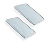 Uonlytech 2 pièces Boîte à Œufs Réfrigérateur Empilable avec Couvercle Rangement Plastique Solide Compartiment Sécurisé pour Œufs Cuisine Maison