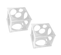 Uonlytech 2 pièces Boîte de Mesure de Ballons Plastique Transparent Dimensionneur Robuste et Portable pour Fêtes et Décorations Outil Précis pour Artistes Ballonniers Lot