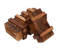 Uonlytech 2 pièces Boîte Puzzle Bois avec Tiroir Secret et Mécanisme Complexe Éducatif Bois Compact pour Garçon Fille Coffret Casse-tête Cadeau Stimule la Réflexion Logique