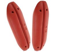 Uonlytech 2 Pièces Bouée de Marquage pour Pêche, Flotteur en Écume Rouge | Accessoire pour Filets et Équipements D’aquaculture, Haute Flottabilité, Usage en Pêcheries, Léger et Polyvalent