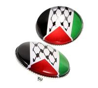 Uonlytech 2 pièces Broche Drapeau Palestine de Épingle pour Sac à Dos et Vêtements Accessoire Décoratif Polyvalent