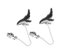 Uonlytech 2 pièces Broches Baleine Astronaute Alliage Pins de Col Originaux et Confortables Accessoires Mode pour Vêtements et Écharpes Bijoux pour Femmes Au Quotidien et Fêtes