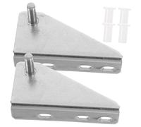 Uonlytech 2 pièces Charnière de Porte Réfrigérateur Acier Inoxydable avec Capuchon Caoutchouc Charnières Détachées pour Congélateur Domestique et Professionnel Réparation Silencieuse