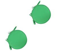 Uonlytech 2 pièces Coussin de Siège Rond Épais pour Chaise Galette Chaise Ronde Verte Diamètre Confortable pour Maison Bureau Restaurant Décoration Intérieure
