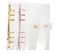Uonlytech 2 pièces Couverture de Carnet PVC Transparent Lot de Jaune Rose Protection pour et Documents Fourniture de Bureau Pratique