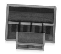 Uonlytech 2 Pièces De Rangement De Batterie Sèche De Stockage De Batterie Organisateur Électronique De Voyage De Bâche Pochette pour Carte Mémoire 4 Tissu Sherry