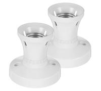 Uonlytech 2 pièces Douille de Lampe Support de Lampe à Vis pour Ampoules LED Énergétique avec Composants Cuivre Durable et Isolation Électrique pour Usage Domestique et Commercial