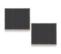 Uonlytech 2 Pièces Filet D'ombrage Rectangulaire en PE avec Bords Noirs Renforcés et Œillets, Protection Solaire Renforcée et Solide pour Pergola et Mobilier de Jardin
