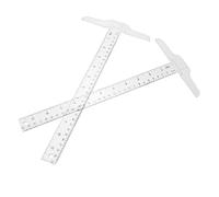Uonlytech 2 Pièces Fournitures Outils De Précision Règle De Mesure Règle En T Pour Le Dessin s D'Art Outil De Mesure D'Alignement En T De Rédaction Académique En Plastique