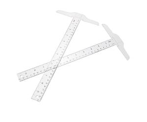 Uonlytech 2 Pièces Fournitures Outils De Précision Règle De Mesure Règle En T Pour Le Dessin s D'Art Outil De Mesure D'Alignement En T De Rédaction Académique En Plastique