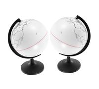 Uonlytech 2 pièces Globe DIY à Colorier Effaçable Modèle Vierge pour Décoration Bureau et Enseignement Géographique Lot de Globes Décoratifs Multifonctions