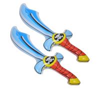 Uonlytech 2 pièces Gonflables Pirate Jouets Cosplay Accessoires Fête Déguisement Halloween Thème Pirate Décoration