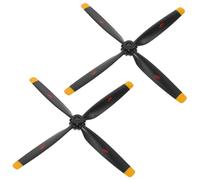 Uonlytech 2 Pièces Hélices Pales pour Avion Rc avec Adaptateur de Rechange en Plastique Résistant pour Hélicoptères et Avions Modèles Réduits Accessoires Fiables pour Vol Stable