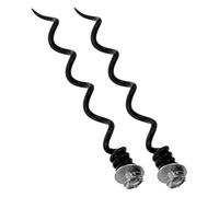 Uonlytech 2 pièces Lot Embouts Spirale Métal pour Tire-bouchon Remplacement Tige Spiralée pour Ouvre-bouteille de Vin Accessoires de Réparation Faciles à Installer pour Fête et Maison