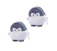 Uonlytech 2 pièces Mini Porte-Monnaie Peluche Durable avec Fermeture Éclair Pochette Rangement Monnaie pour Voyage Shopping et Cadeau Lot