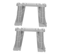 Uonlytech 2 Pièces Modèle de Construction Urbaine Pont Miniature Mini- modèle de Pont de Table de Sable ferroviaire Miniature décor de Gris