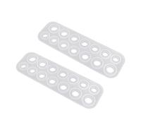Uonlytech 2 Pièces Moule à Bague Silicone pour Création Diy Moule Époxy Artisanal pour Bijoux Fabrication Anneaux Ronds et Fournitures Durables et Sûres