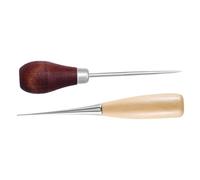 Uonlytech 2 pièces Outil à Poinçon Cuir avec Manche Confortable Kit DIY Couture et Tissage pour Reliure Réparation et Artisanat Cuir