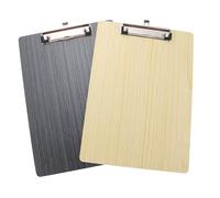 Uonlytech 2 Pièces Planchette à Pince Bois et Support et Portable pour Bureau Dossiers et Documents Clip Solide et
